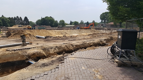 Bouw lesgebouw juni 2018