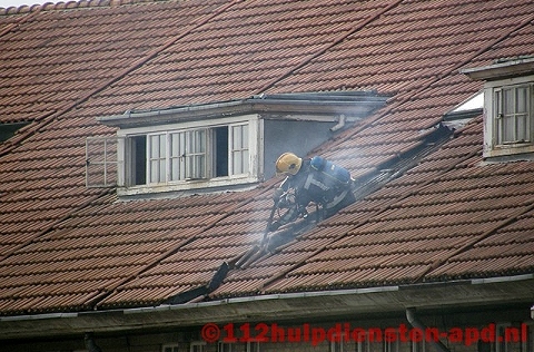 Brand gebouw 55