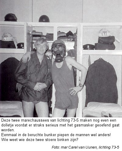 73-5 Gasmaskeroefening