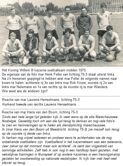 1975 Voetbalelftal KW III