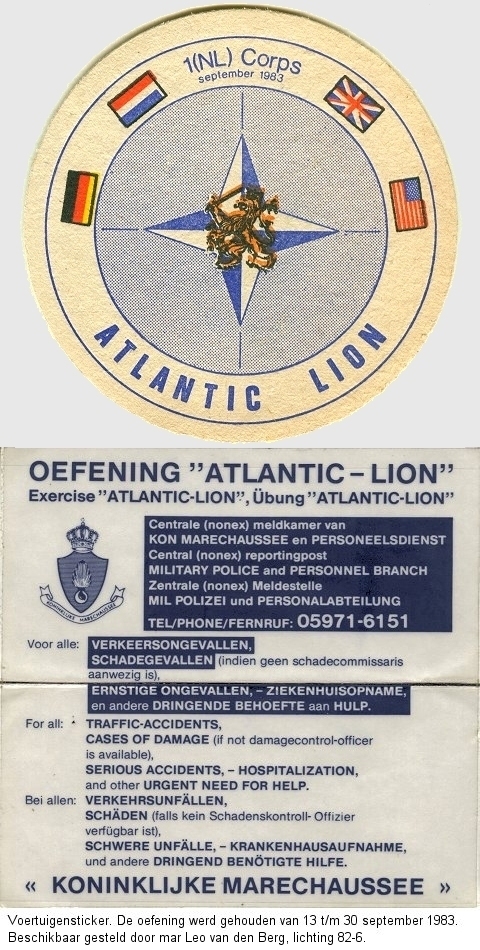 Voertuigensticker Atlantic-Lion