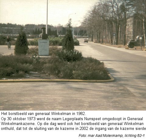 1982 Borstbeeld generaal Winkelman